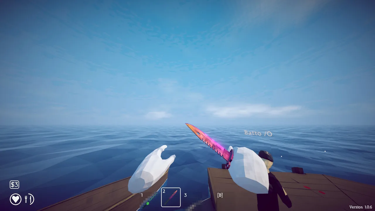 A shotgun ready on the boat deck